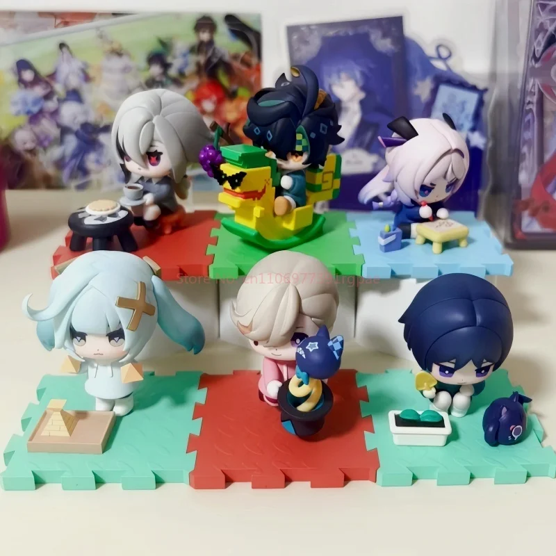 Nowe Oryginalne Figurki Kolekcjonerskie Genshin Impact Blind Box Figurki Cosplay Figurki do Ekspozycji Mystery Box Urocze Ozdoby z Bursztynu Zabawki Prezenty
