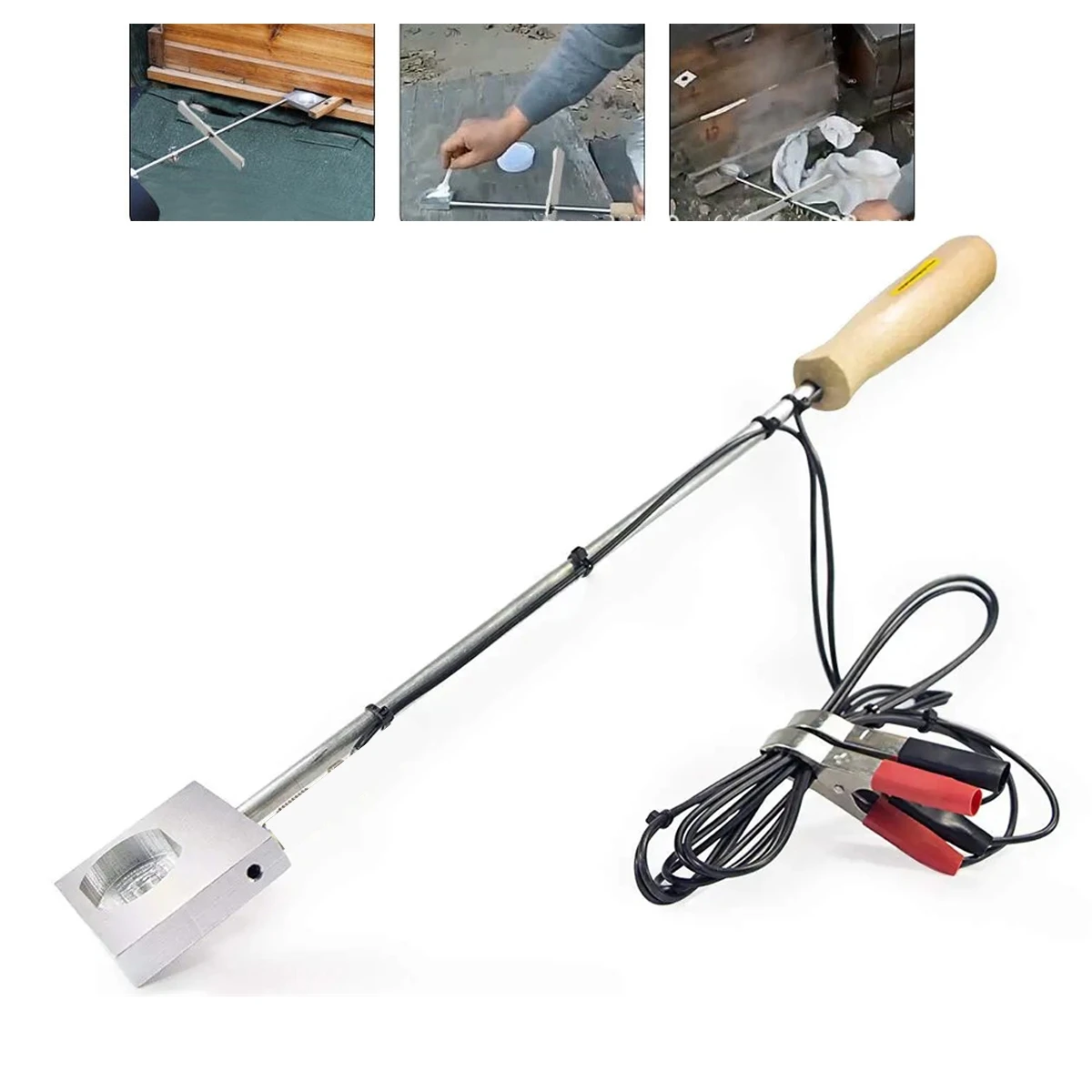 

1 Set 50cm Bee Mite Heating Fumigation Device 12V 150W Hive Atomization Heating Bee Vaporizer Purifying Bees Beekeeping Tool