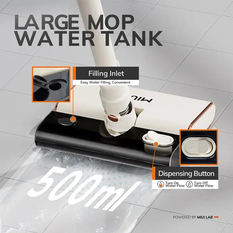 Handheld Vacuum and Mop Integrated Vacuum Cleaner with 5M Power Code for Whole Housem,18000Pa Powerful Suction,Lightweight