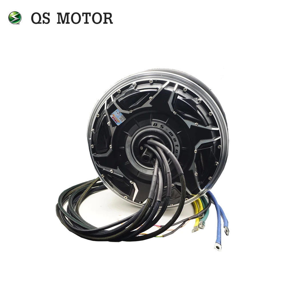 QS MOTOR 12*3.5inch QS268 80H 20kW V5 72V Powerful Racing Hub Motor with ND722600/ND842600/ND962600 Controller