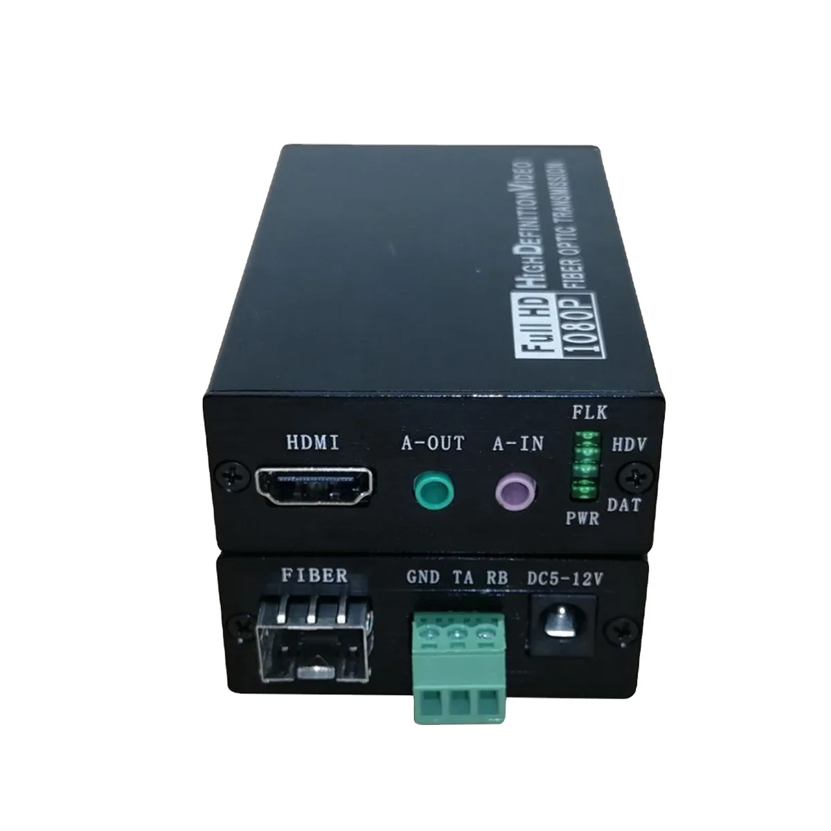 1080P hdnni+Bidirectional Stereo Audio+RS232 over Fiber Optic Extender for video surveillance system