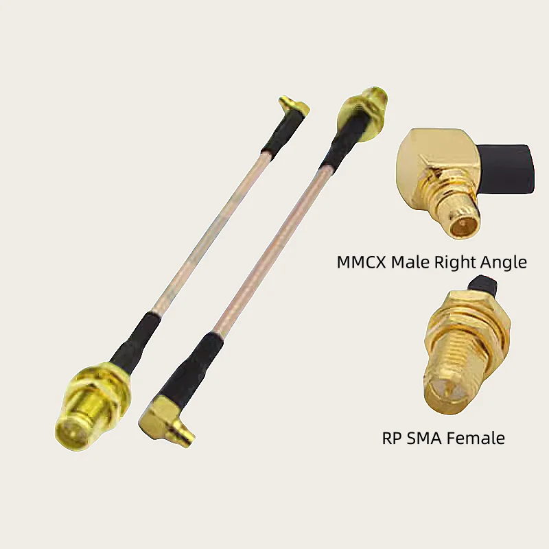 RG178 Cable SMA Male Female to MMCX Male Right Angle Connector RG-178 Pigtail Jumper