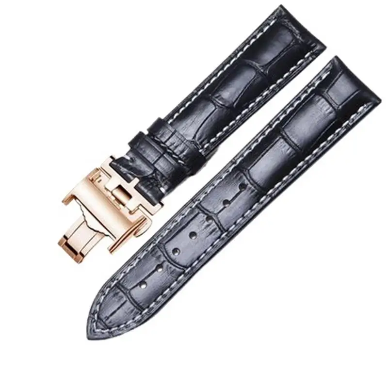 

TINTAG Cowhide Leather Watchbands for L2 L4 Master Collection Flagship Evidenza Strap Watch Bands Calfskin Bracelet L2.628.673