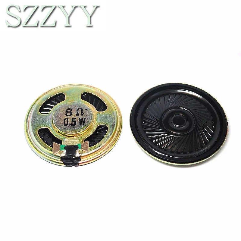 2pcs/lot New Ultra-thin speaker 8 ohms 0.5 watt 0.5W 8R speaker Diameter 40MM 4CM thickness 5MM