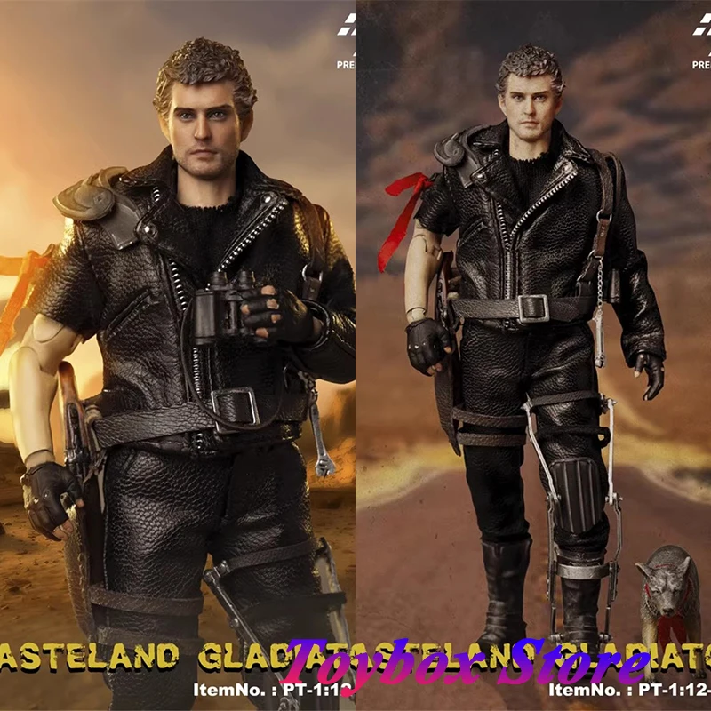 PREMIER TOYS PT-0001 1/6 Wasteland Gladiator Movable Man Action Figure Leather Jacket Design 12