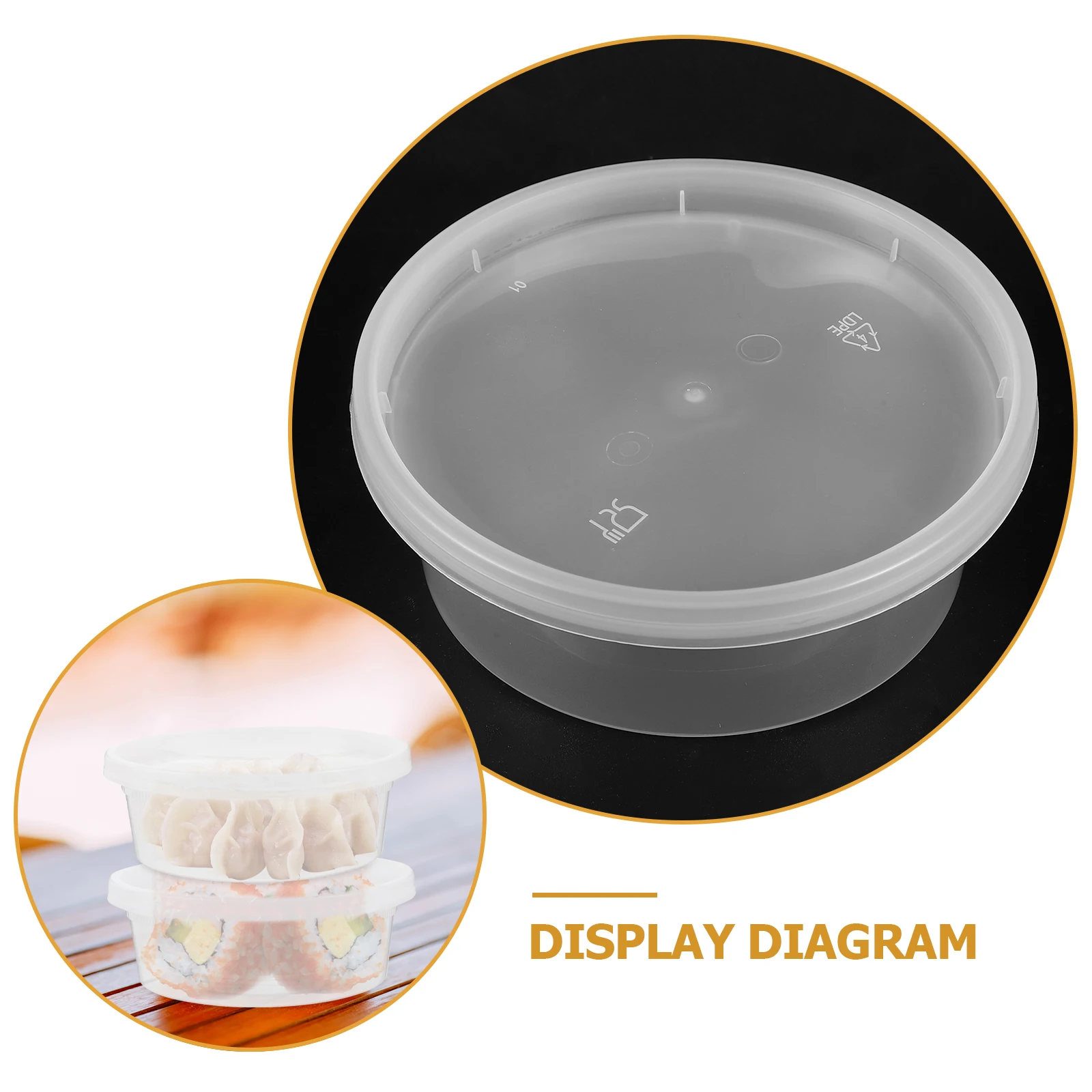 

20Pcs Reusable Bpa Free Food Storage Containers With Lids Deli Containers For Picnic Camping And Outdoor Activities