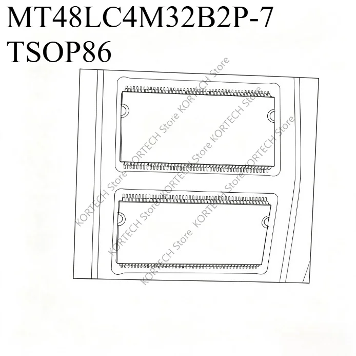 5PCS MT48LC4M32B2P-7 TSOP86 Original High Speed IC Memory Chip