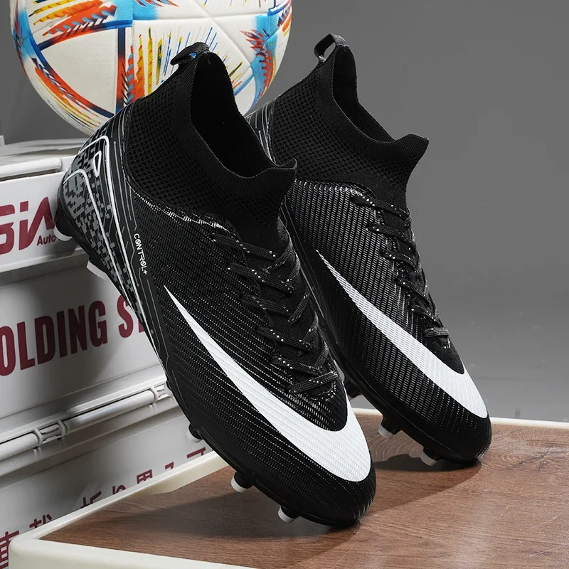 

Kids Football Boots Cleats Soccer Shoes Sport Match TF/FG Grass Ankle Hot-selling High-quality New Men Futsal Indoor Training