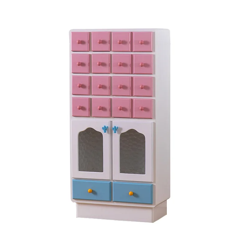 

Dopamine color chest with drawers Living room storage decorative cabinet Sofa side Solid wood dining side