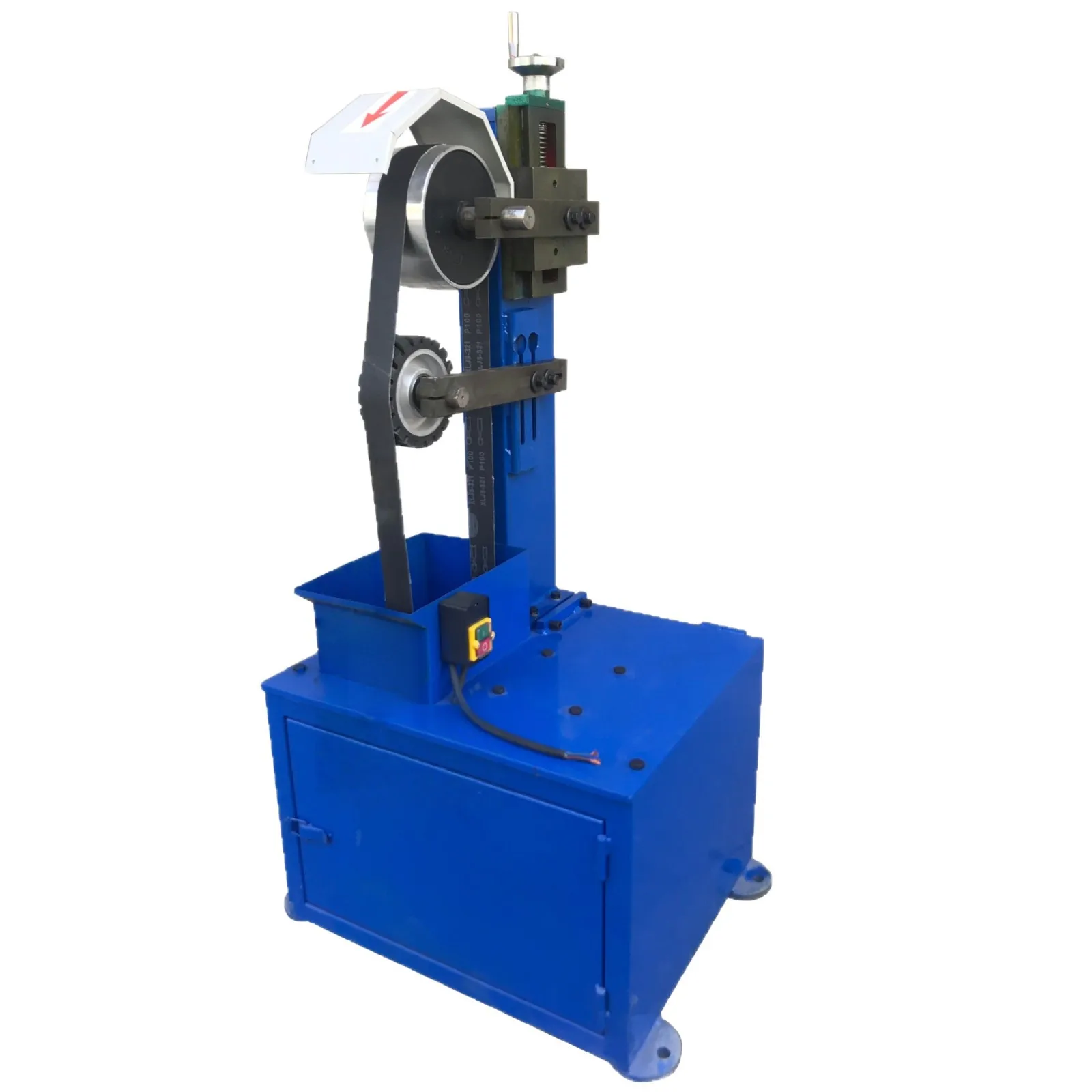 Vertical environmental protection dust removal belt machine casting aluminum grinding and polishing machine
