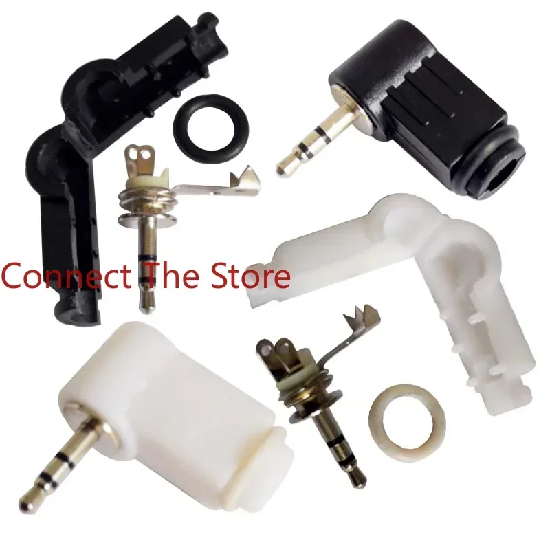 

10PCS Headset Plug 2.5MM Stereo Assembled L-wire 2.5 Mobile Phone Dual-channel Three-section 90 Degrees
