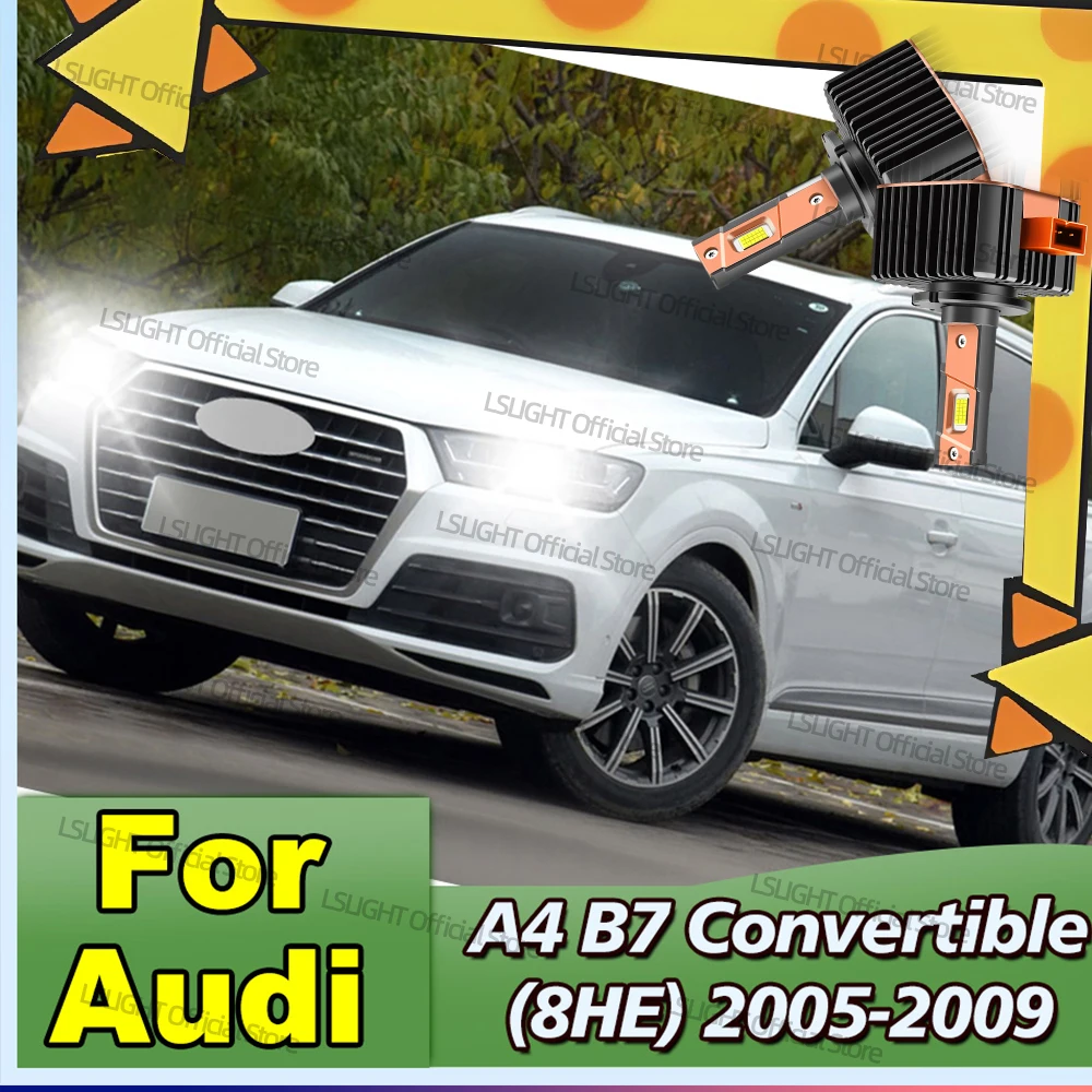 

2x HID на светодиодные фары D1S D1 Super Bright для Audi A4 B7 Convertible (8HE) 2005-2009 2006 2007 2008 Фари 30000LM 6000K
