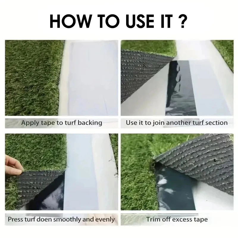 Picture 7: Grass Turf Tape Artificial  Easy To Use and Save Time Multi Purpose Lawn Seam Tape Suitable for Gardens Roofs