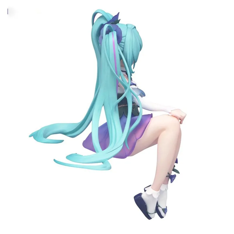 13cm Hatsune Miku Anime Figure Noodle Stopper Flower Fairy Miku Action Figure PVC Collection Model Ornament Toys Birthday Gifts