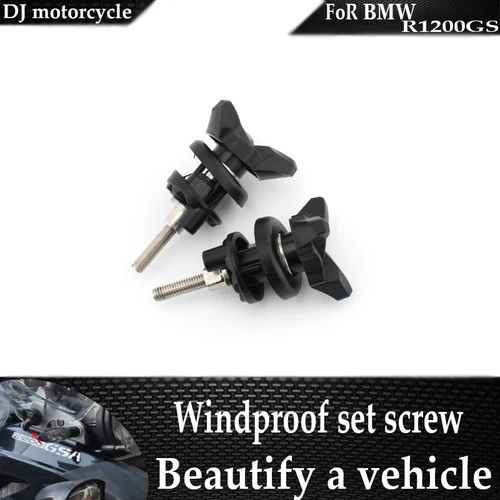 FoR BMW GS1200 R 1200 GS Adventure 2004-2016 Tornillo de ajuste de bloqueo de parabrisas Clip de montaje de parabrisas Perno de abrazadera R1200GS ADV