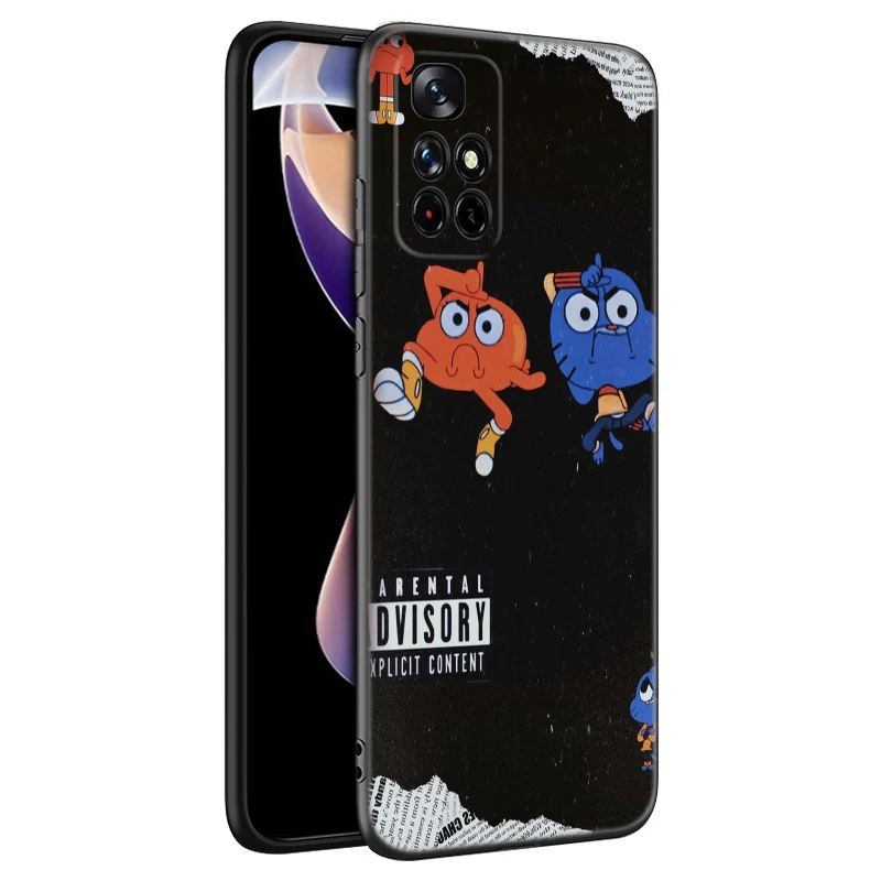 The Amazing World Gumball Black Silicone Phone Case For Xiaomi Redmi Note 9 10 11 12 13 Pro Plus 11S 4G 11T 5G 9S 10S 12S