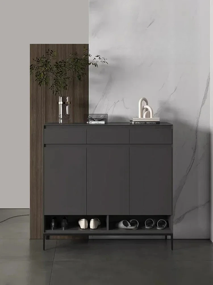 

Italian minimalist shoe cabinet large-capacity light luxury outdoor partition cabinet modern simple entrance cabinetpara casa e