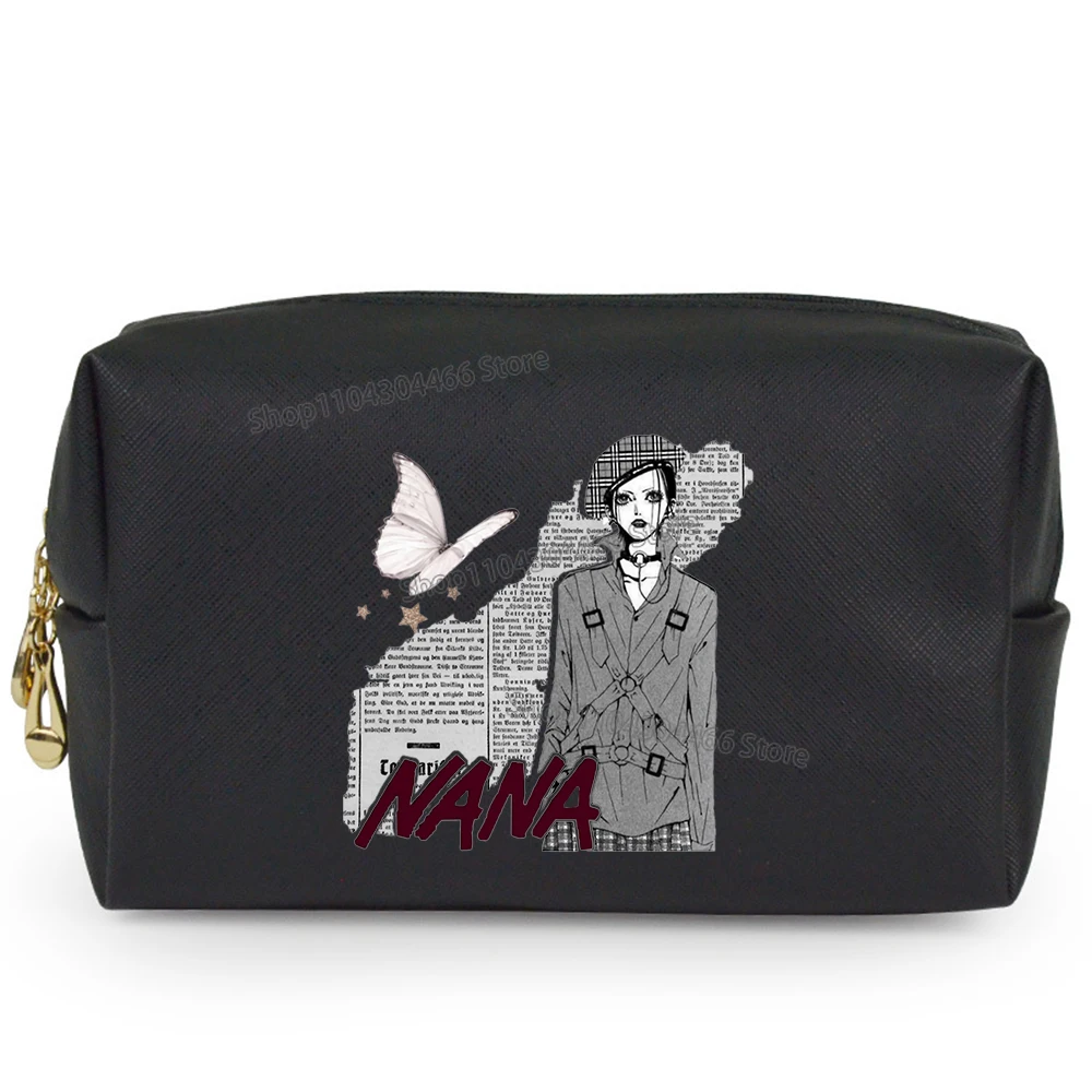 Nana Women's Hand Bag Ladies Anime Makeup Bag Fashion Lady Bags Waterproof Make Up Bags Trendy Cell Phone Purses for Female Gift