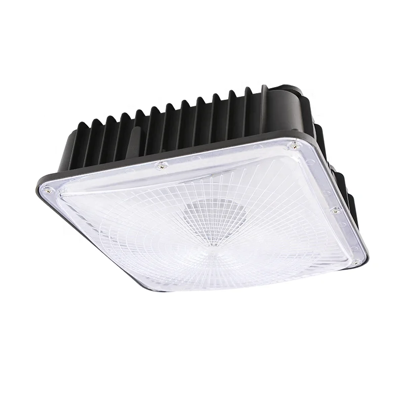 USA Warehouse ETL CETL DLC approved Gas Station Garage 60w surface mounted LED canopy light