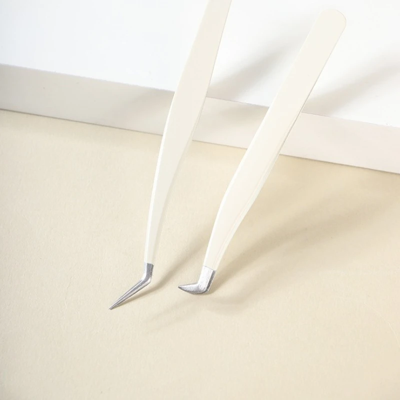 Pinça de cílios postiços para iniciantes, pinça para enxertia de cílios, beleza de cílios, clipe de sobrancelha, ferramentas de maquiagem