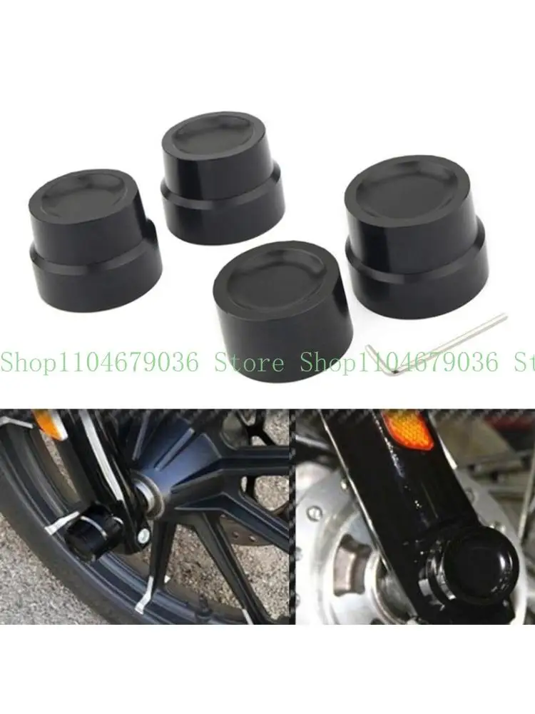 

652F Motorcycle-Adjustable Front Nut Bolt Cover Cap for 1200 Street 500 750 2pcs