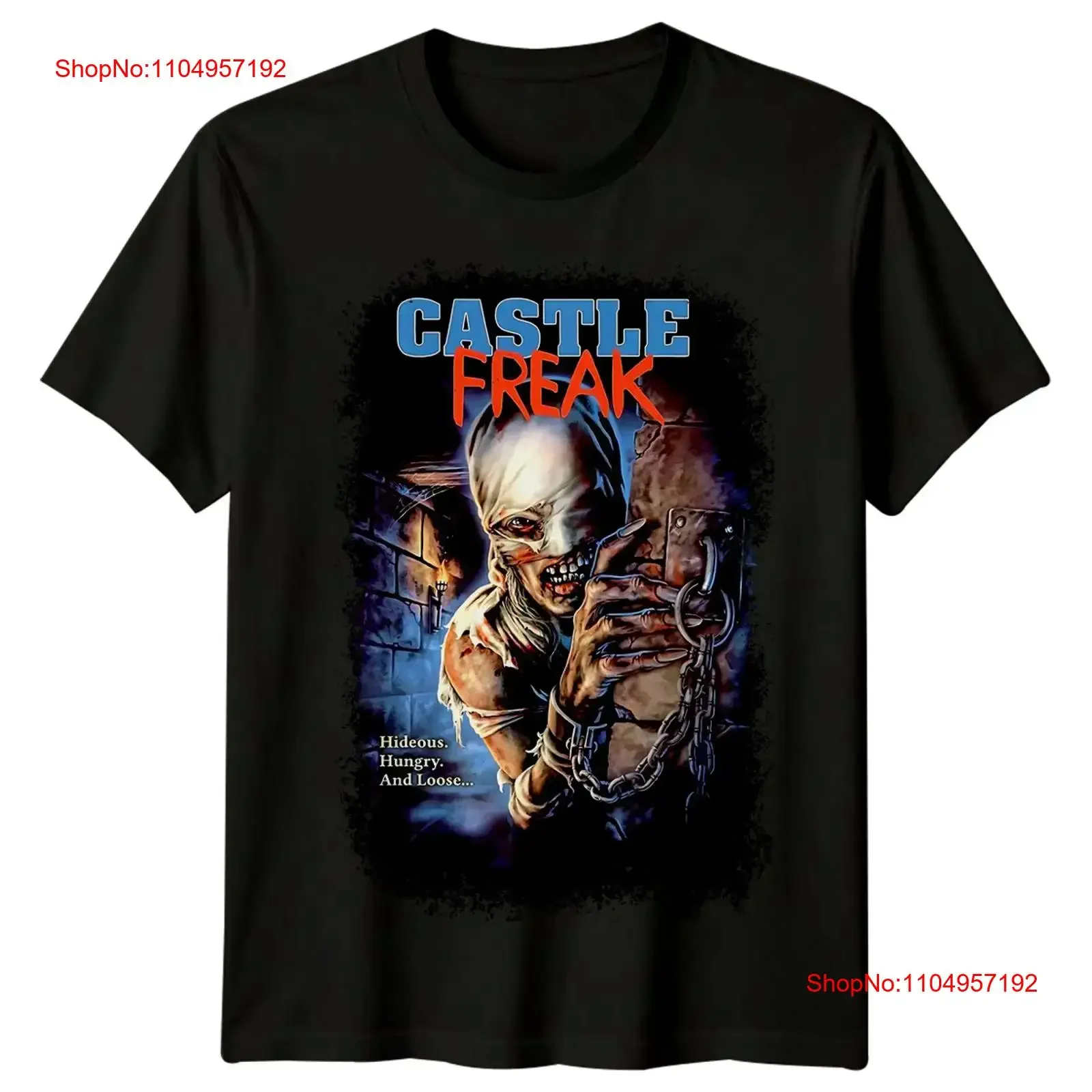 

Castle Freak 1996 Movie Poster Inspired T Shirt Retro 80s vintage Washed Unisex Stylish streetwear Slightly designer clothes