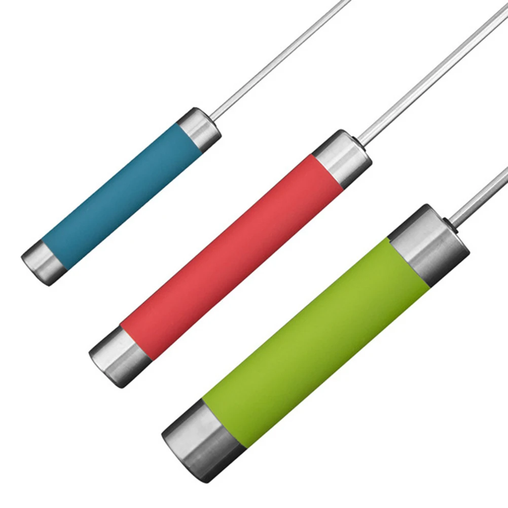 

3pcs Stainless Steel Long Handle Egg Whisk Semi-Automatic Kitchen Hand Mixer For Baking Pancake Batter Sauce Marinade