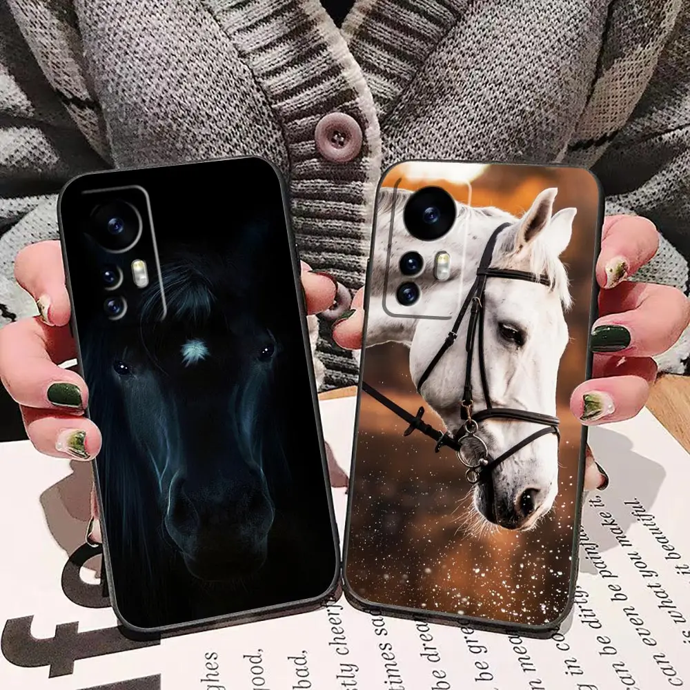 Handsome Animal Horse Phone Case For Xiaomi Mi 13 12 12X 12T 11 11T 10 9 8 Pro Lite Plus TPU Case Funda Coque Shell Capa Cover