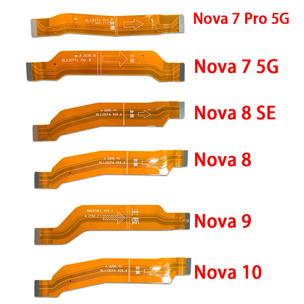 New Tested Main FPC LCD Display Connect Mainboard Flex Cable Ribbon For Huawei Nova 10 7 Pro 5G 8 Se 9 8i Y60 Y70