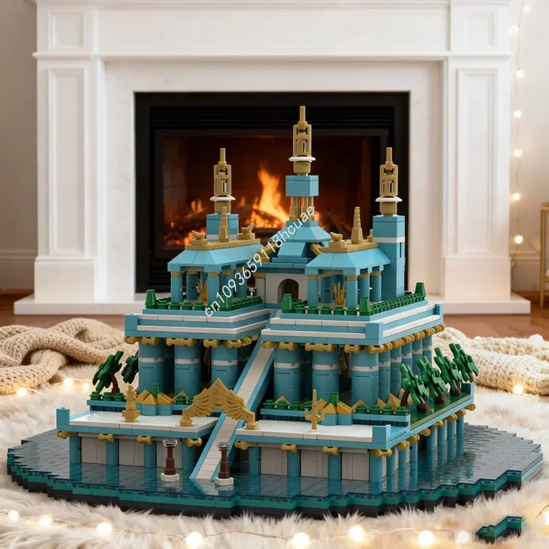 

2674pcs MOC The Lake Temple Architectureed Model Building Blocks Toy Creative Idea Festivals Gift Education Brick Birthday