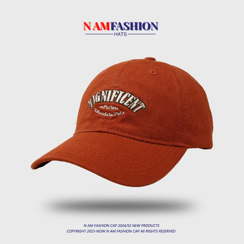 Spring and Summer Korean Style Letter Baseball Cap Big Head Circumference Hat Men's Sun-Proof Men's and Women's Same Style