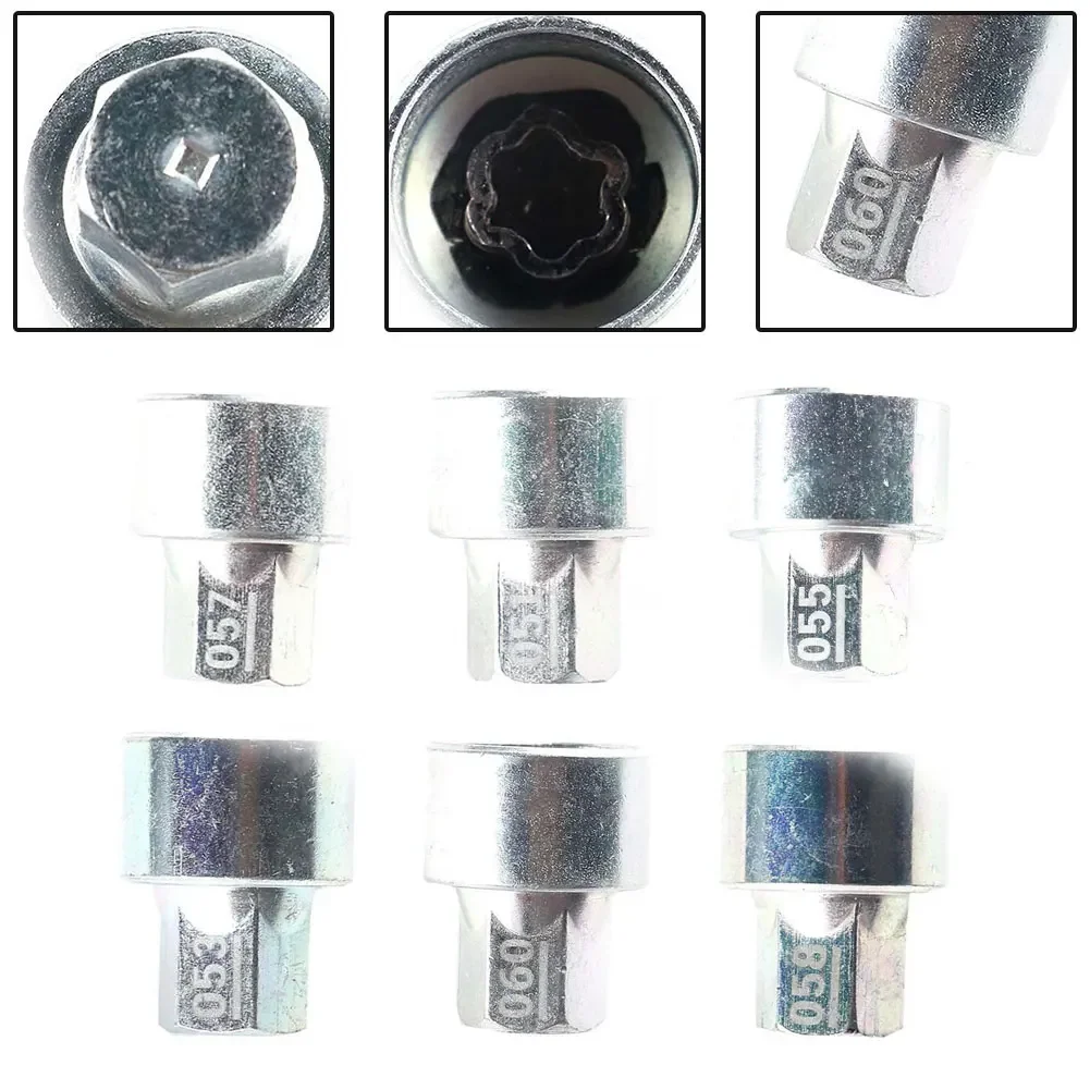 

Tire Wheel Lock Anti-Theft Screw Lug Nut-Bolt #46 #48 #49 #51 #53 #55 #56 #57 #58 #60 Removal-Key Socket For BMW F20/F21 F30/F31