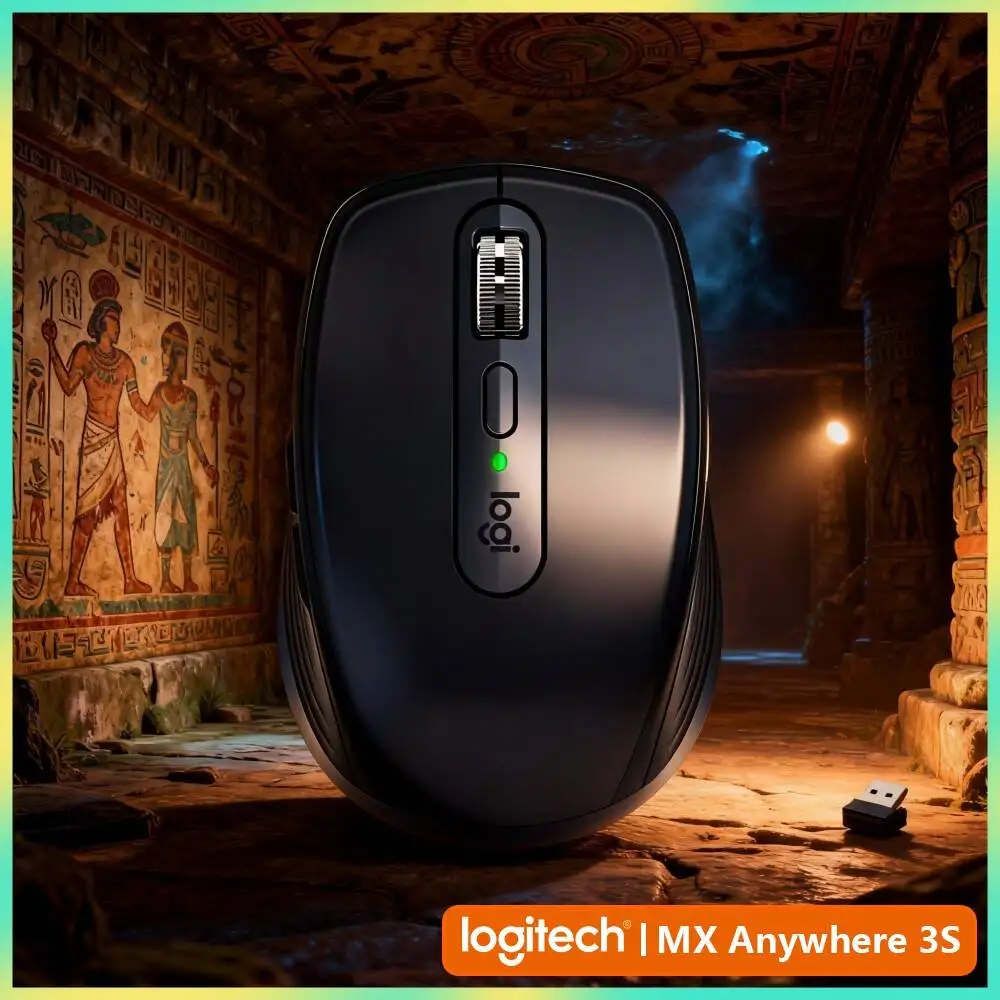 Productivity MX Anywhere 3S - 8K DPI, MagSpeed Wheel, 3-Device Connect, Perfect for Snack Marketing Plan & Daily Task