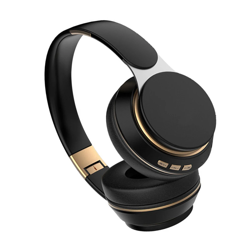 

Headphones Wireless Gaming Headset Sound Isolation Foldable Telescopic Black Over Ear Adjustable Protein