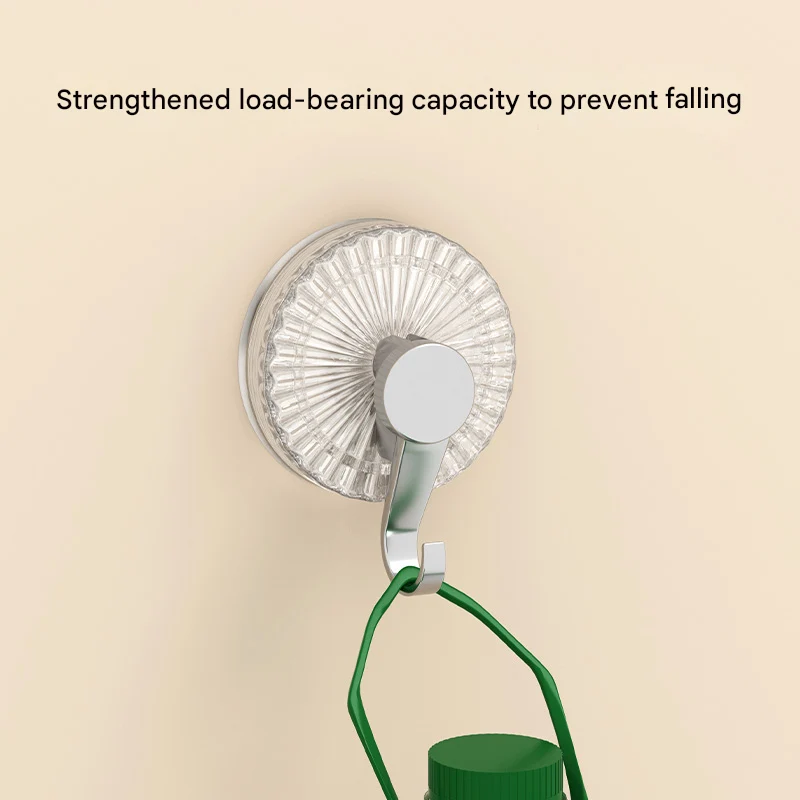 Strong Suction Cup Hook No Punching Required High Adhesion Wall-Mounted Clothes And Towel Storage For Bedroom Behind Doors