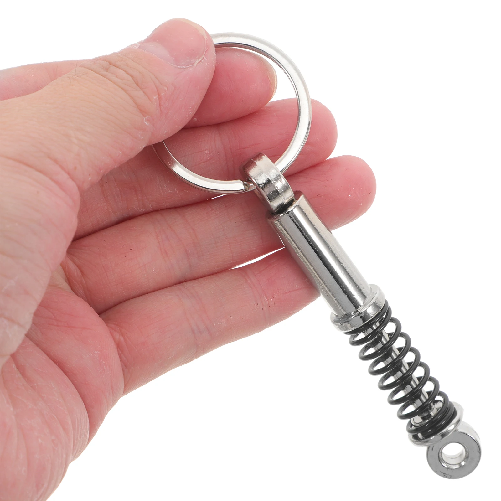

Car Key Keychain Accessories Black Multi functional Key Fob Holder Durable Metal Unique Design Practical Use Car