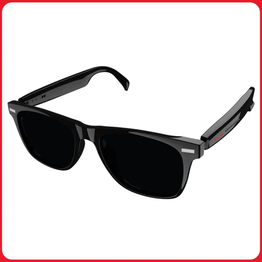 

Smart Glasses AI Voice Assistant Outdoor Sport Glasses with Camera Open Ear Sound Mic & Speakers Wearable Eyeglass for Women Men