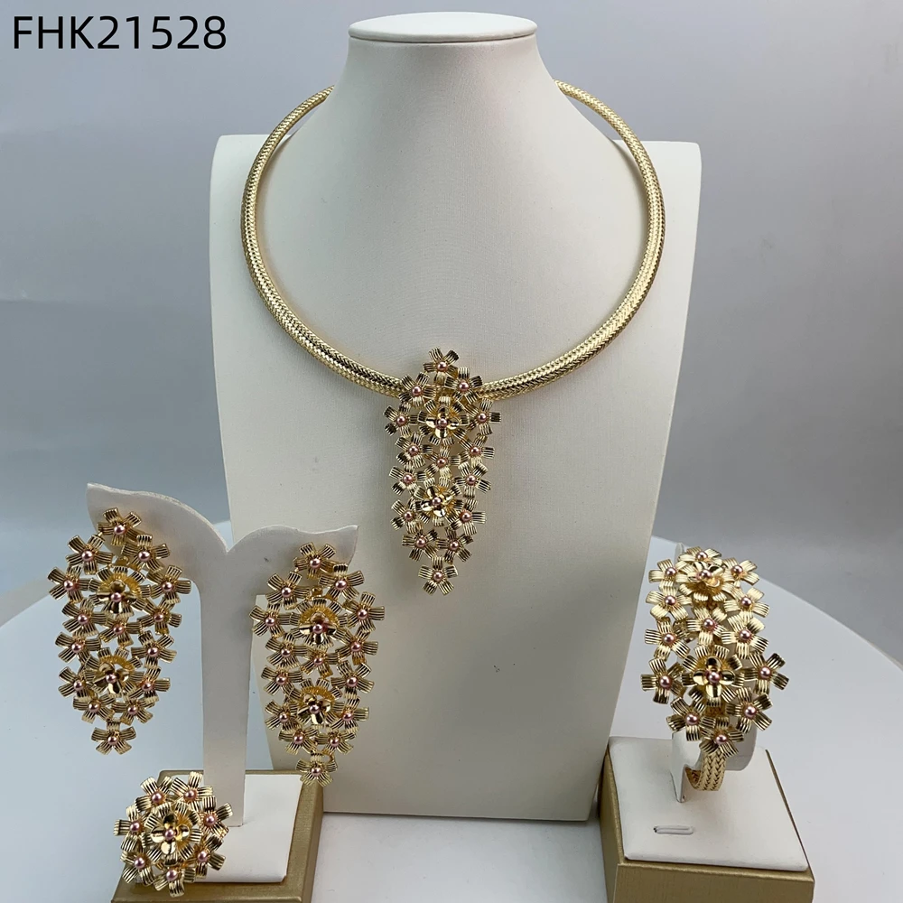 

The latest popular Brazilian minimalist style, African bride accessories, birthday parties, exquisite complete jewelry set