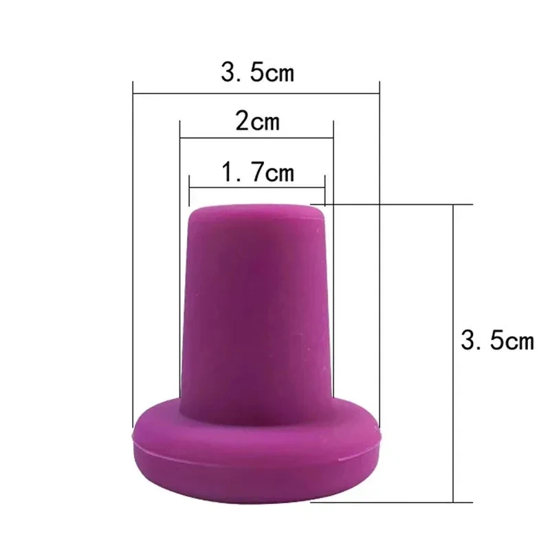 Silicone Wine Bottle Stopper Creative Seal Cap Wine Fresh-Keeping Tool for Home Bar, Pink Rose Red Purple Blue Optional