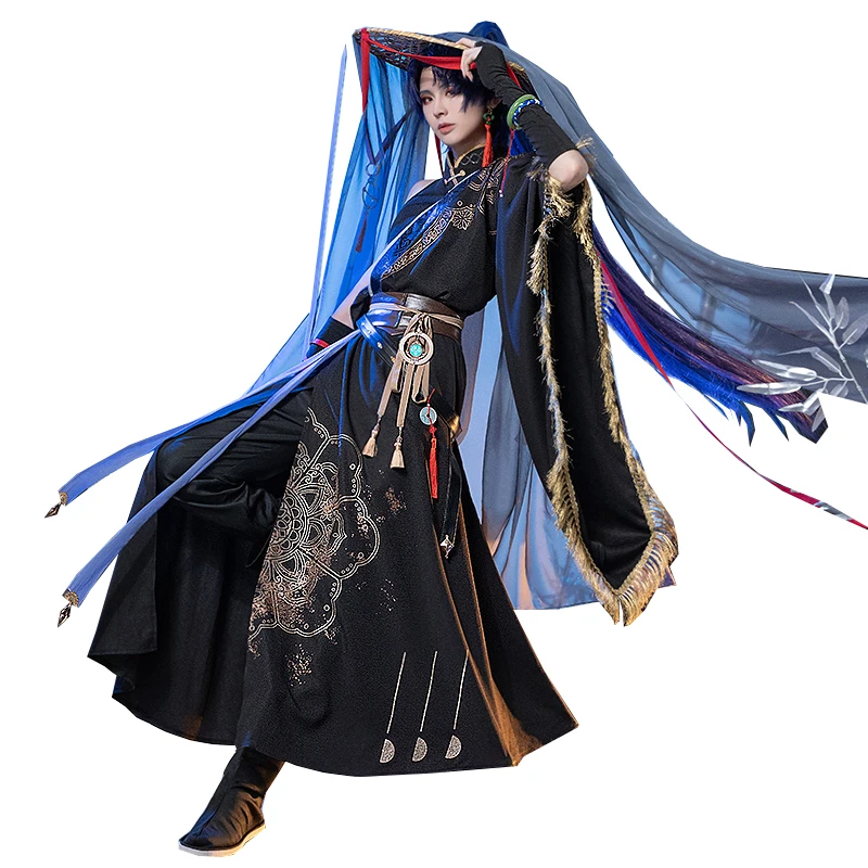 Irelia H Store Scaramouche For Genshin Impact Cosplay Costume Anime Wanderer Scaramouche Uniform Set Halloween Costumes image 5