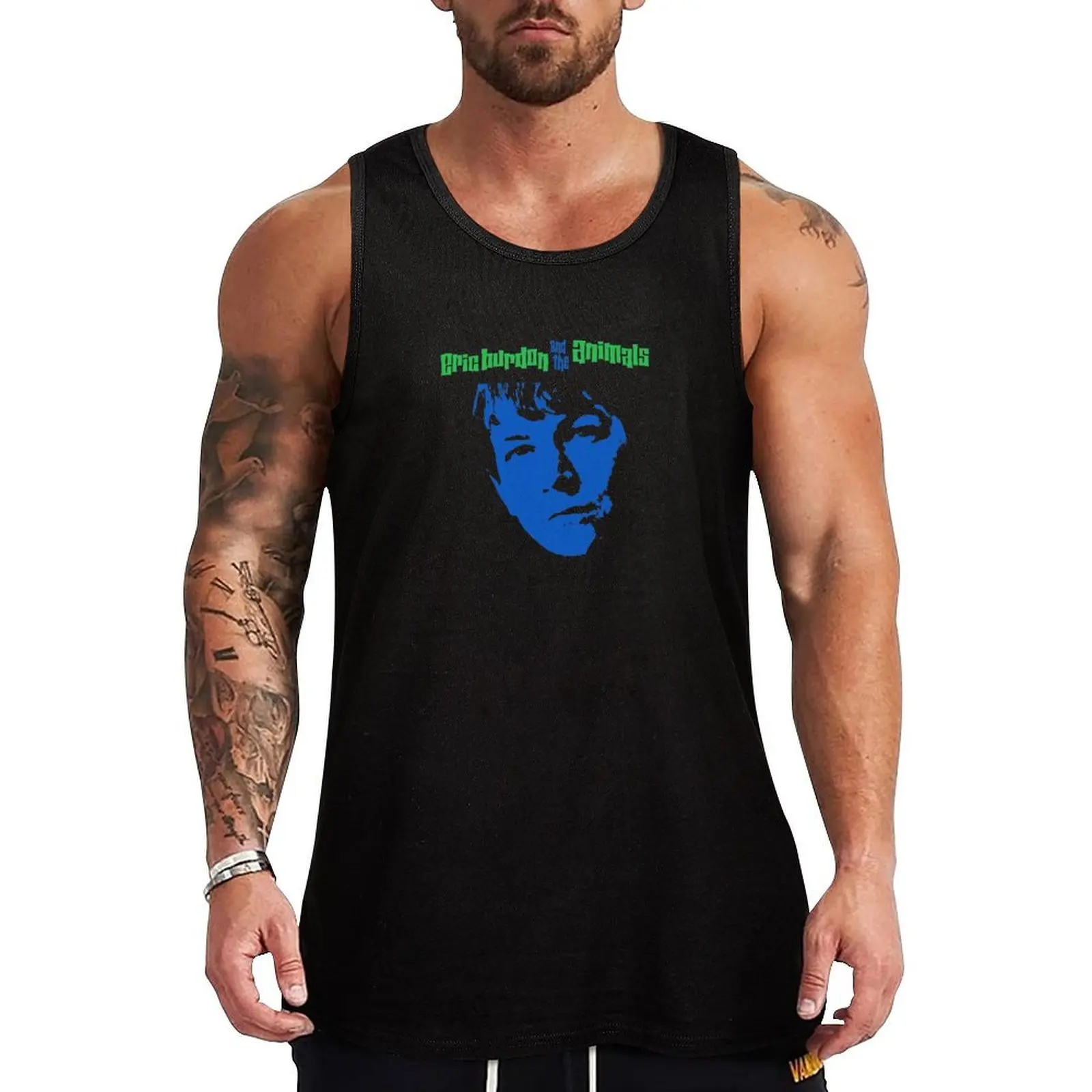 Camiseta sin mangas con estampado de Eric Burdon & The Animals, camiseta informal sin mangas con estampado gráfico