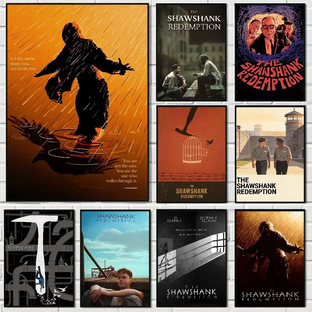 Movie The Shawshank Redemption Vintage Anime Poster Wall Art For Study Living Room Decor Unique Home Decoration Pictur