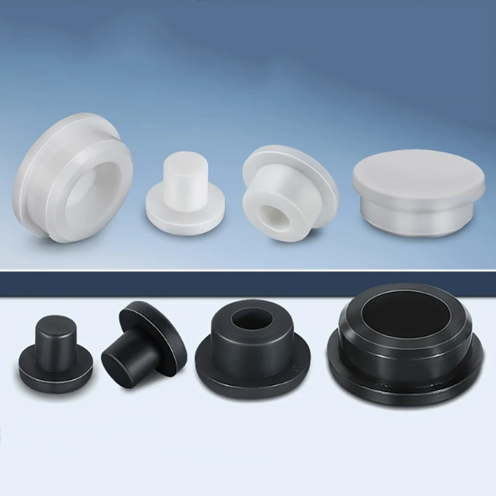 50-200Pcs PS Hard Adhesive PVC Soft Rubber Stopper T-Shaped Stopper Furniture Table Chair Leg Foot Bottom Anti Slip Foot Pad