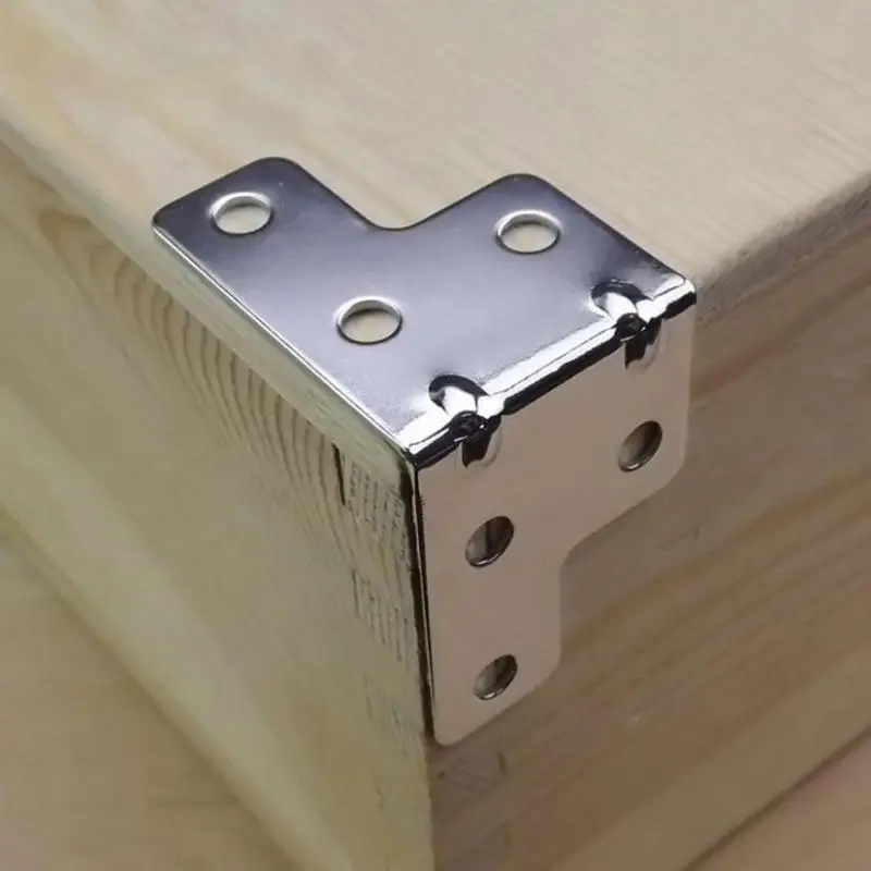【HG】4/8Pcs 53*40MM Angle Code Flight Case L Brace Tour Case Side Corner Protector 6 Hole Right Angle Code Angle Fixed Brackets