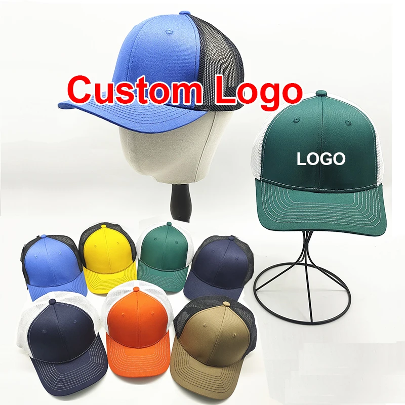 Gorra trucker Richardson 112 personalizada con logo, gorra deportiva para adultos, gorra de béisbol transpirable de malla, gorras snapback con visera curva