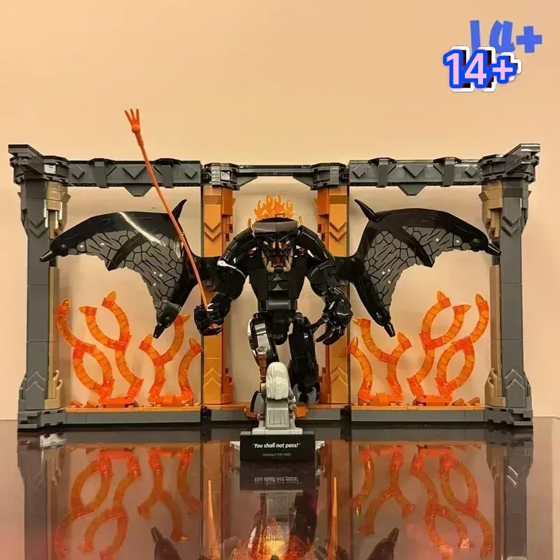 

Bandai Instant 10367 1201PCS Assembled Balrog Book Nook Bricks Premium Design Festival Small Favors compatible with LEGO bricks
