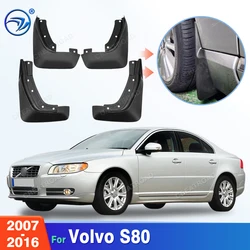 Front Rear Set Molded Car Mud Flaps For VOLVO S80 2007-2016 Mudflaps Splash Guards Mud Flap Mudguards Fender 2008 2009 2010