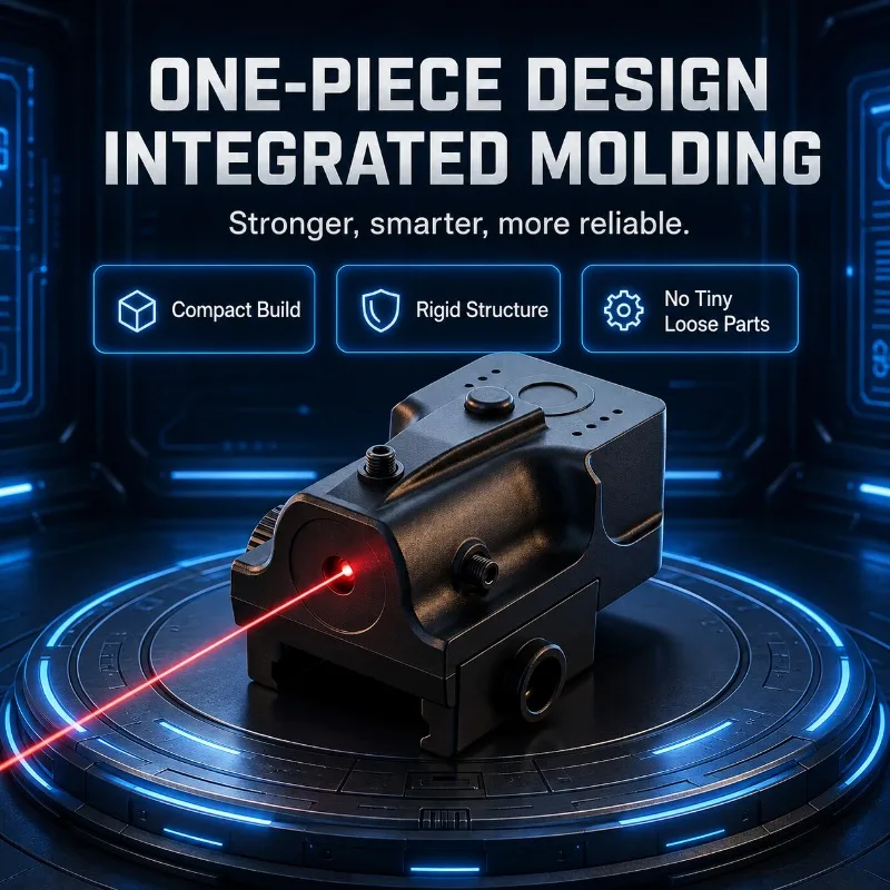 Low‑Profile Alloy Positioning Decor Kit, Four‑Way Adjustable Red‑Dot Accessory Compatible with Universal 20mm Rail
