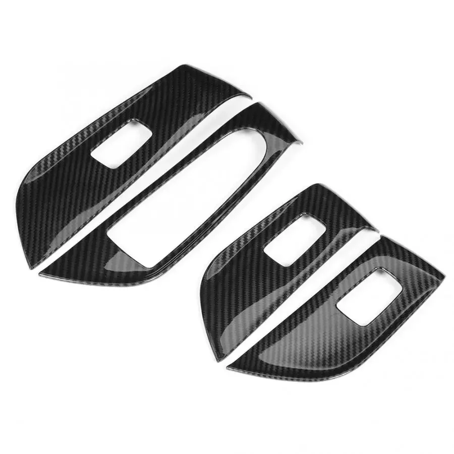 4Pcs/Set Car Window Lift Switch Panel Cover Trim Fit for Mercedes Benz E Class W213 2016 2017 2018 2019 Car Accessories New