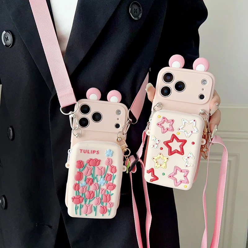 Für Samsung Galaxy S8 S9 S10 S20 S21 S22 S23 S24 S25 Plus Ultra FE Edge Note 8 9 10 20 Tulip Star Wallet Case mit Zubehör – Detail 13